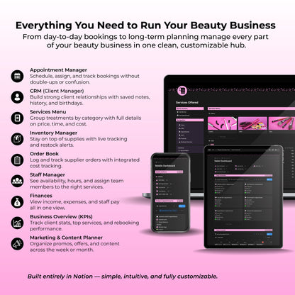 Beauty Business Hub – Complete CRM & Booking System