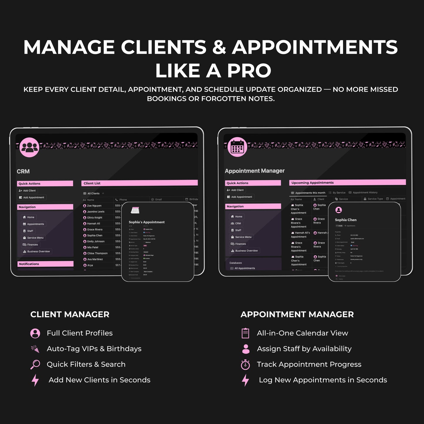 beauty business hub – complete crm & booking system