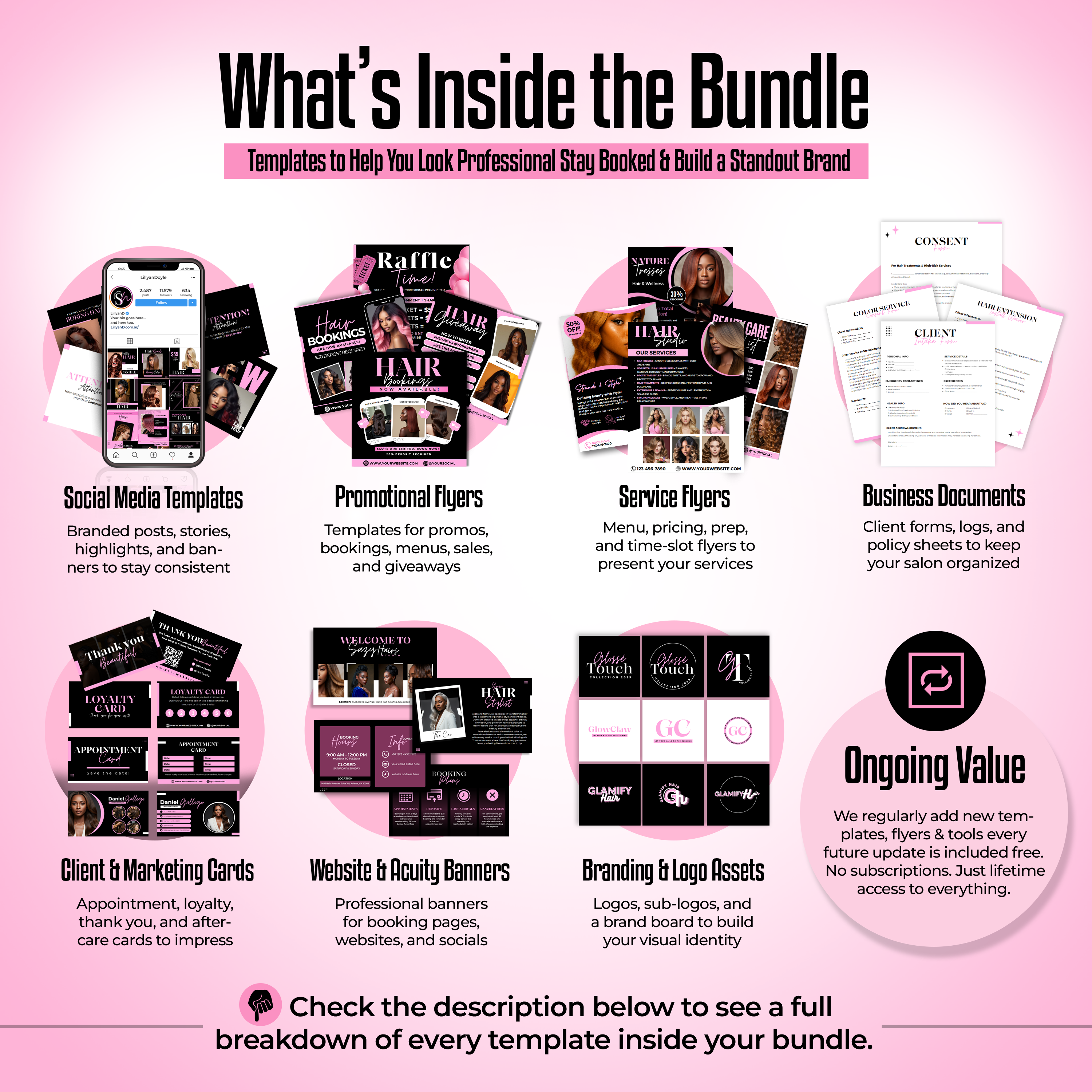 Ultimate Hair Business Template Bundle