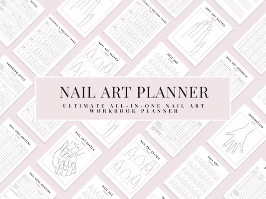 Nail Art Planner | Printable Nail Design Journal for Clients & Pros