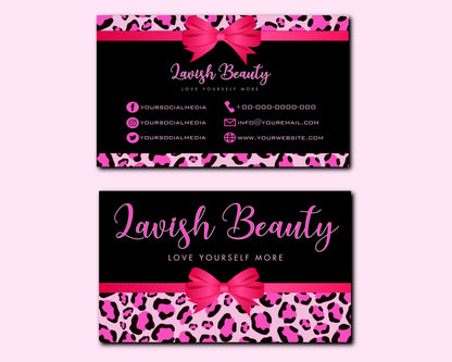 DIY Business Cards, Business Card Templates, Feminine Business Card Design, Beauty Brand Cards, Business Cards Card Design Template