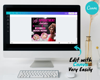 Lash Appointment Flyer, Eyelash Flyer, Social Media Flyer, Book Now Flyer, DIY Appointments Flyers Design, Premade Business Flyer Template