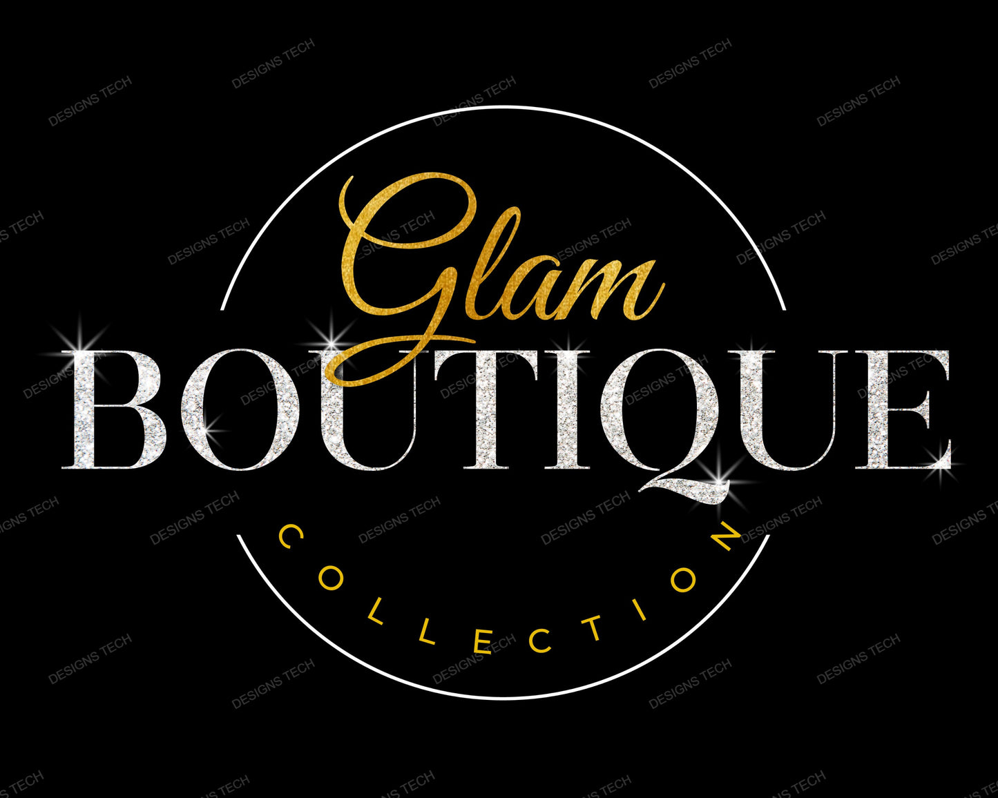 boutique logo, diy gold logo design template, hair logo, fashion logo, beauty logo, hair bundles extensions logo, premade business logo