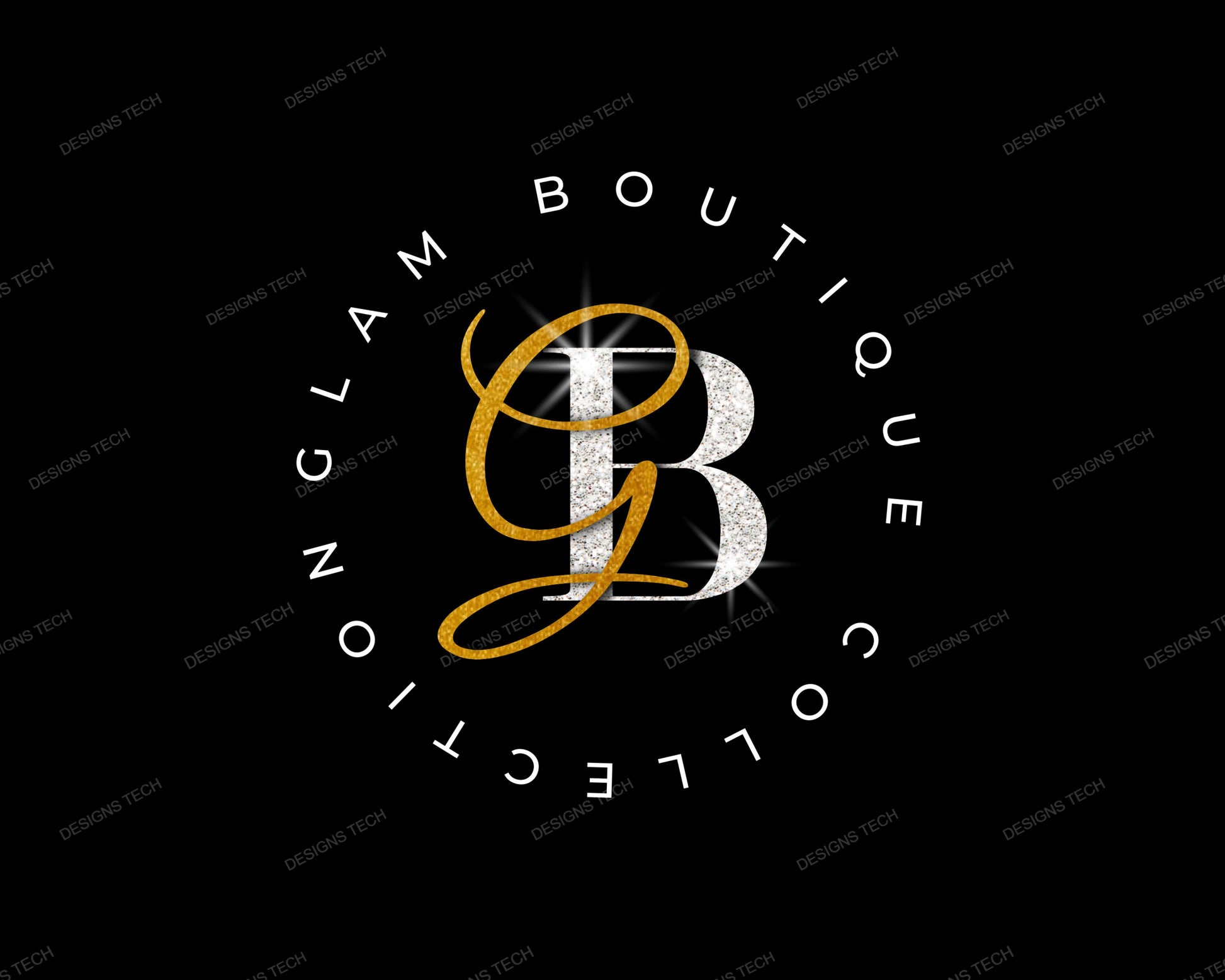 Boutique Logo, DIY Gold Logo Design Template, Hair Logo, Fashion Logo, Beauty Logo, Hair Bundles Extensions Logo, Premade Business Logo