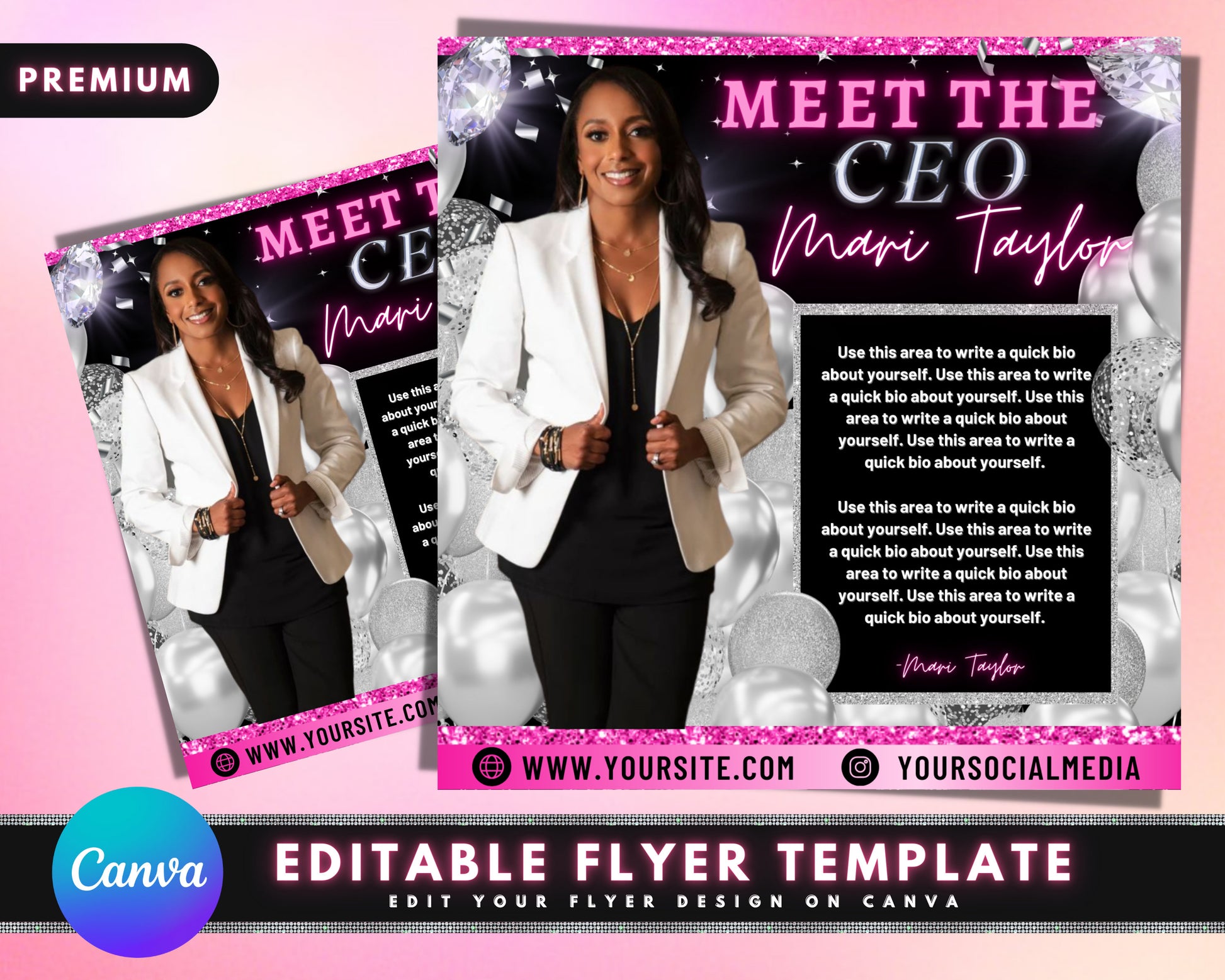 Meet The CEO Flyer, DIY Flyer Template Design, Meet The Owner Flyer, Entrepreneur Flyer, Social Media Flyer, Business Flyer, Premade Flyer