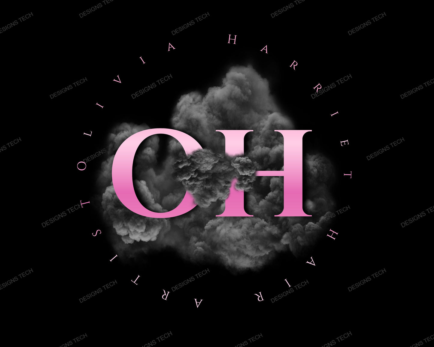salon hairdressers hair stylists hairstyle scissors comb brush smoke logo salon spa stylist artist creativity confidence transformation beauty