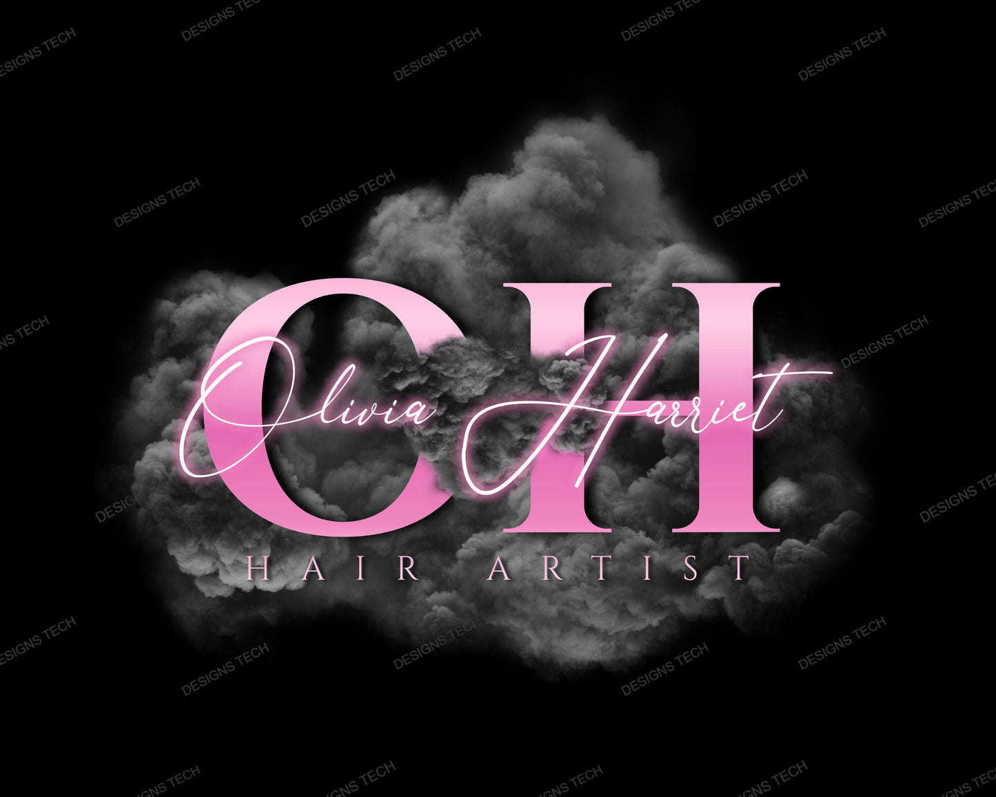 salon hairdressers hair stylists hairstyle scissors comb brush smoke logo salon spa stylist artist creativity confidence transformation beauty