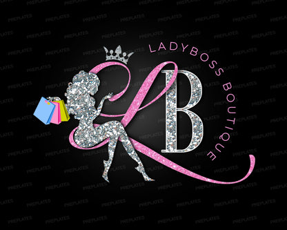 Boutique Logo, DIY Logo Design Template, Fashion Logo, Beauty Logo, Store Logo, Shop Logo, Clothing Shopping Logo, Premade Business Logo