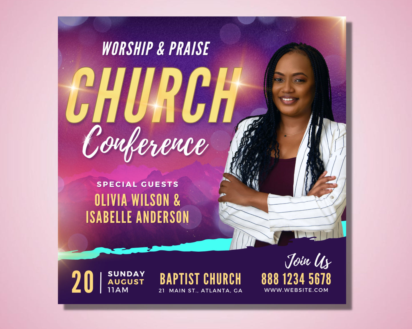 church flyer, diy flyer template design, church conference flyer, church service flyer, prayer flyer, worship flyer, premade editable flyer