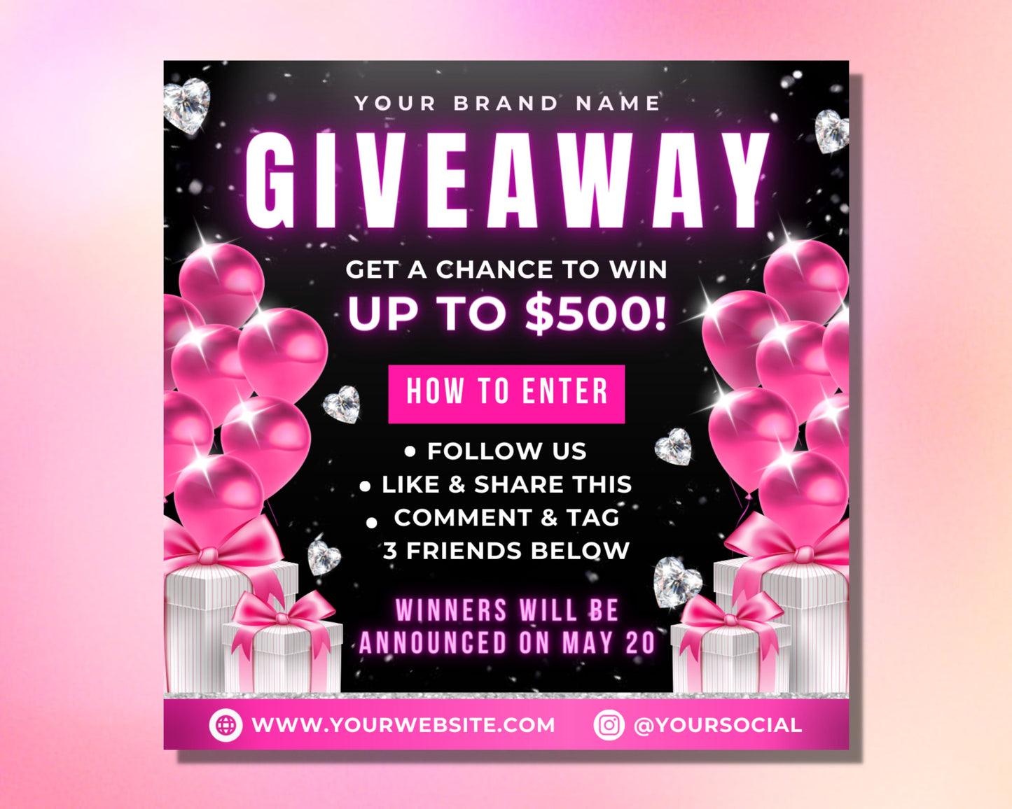 giveaway flyer, diy flyer template design, raffle ticket flyer, hair specials flyer, contest flyer, event flyer, premade business flyer