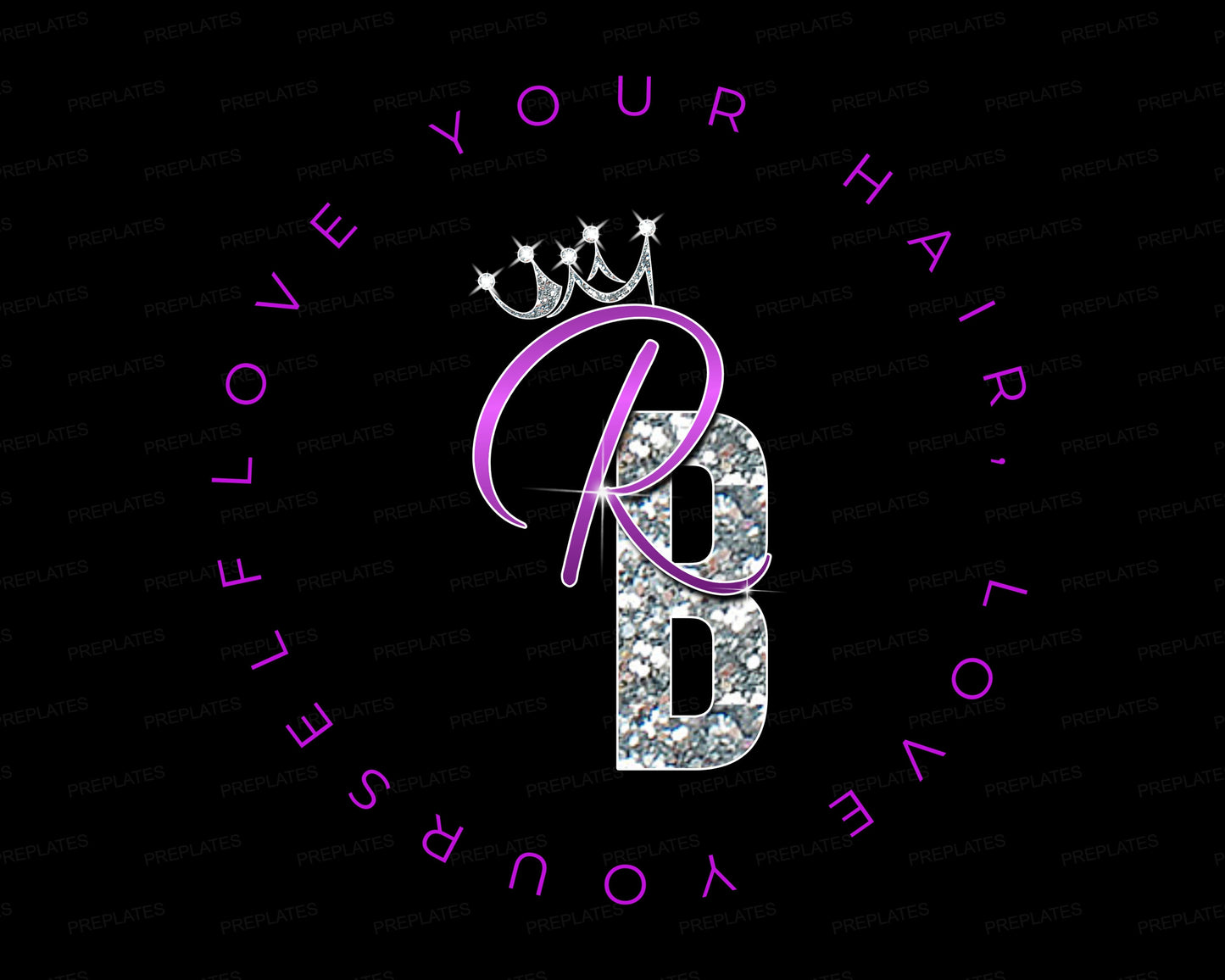 hair salon logo, diy logo design template, hair extension logo, purple hair beauty logo, hairstylist branding logo, premade business logo