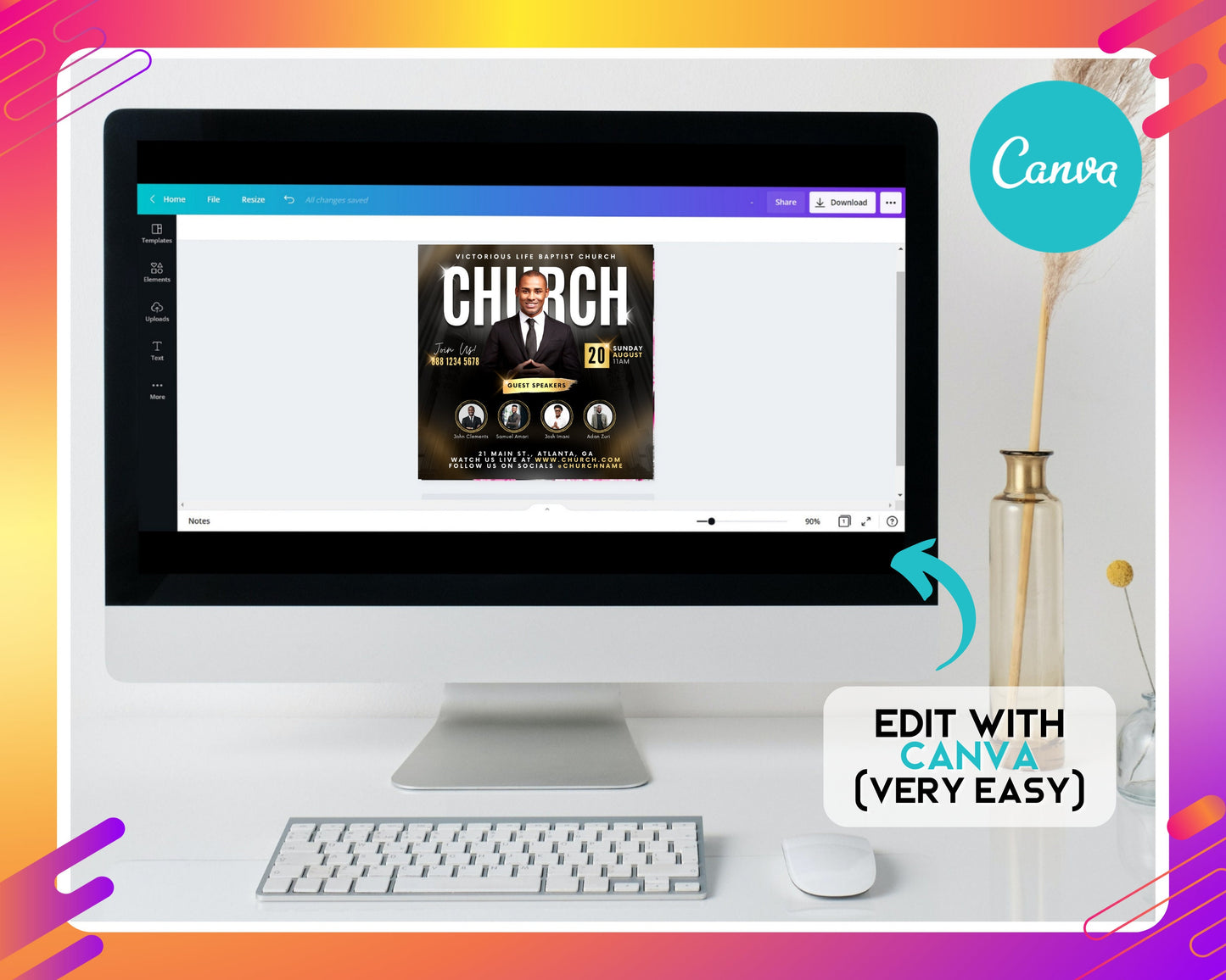 church flyer, diy flyer template design, worship church flyer, prayer conference flyer, church service flyer, premade religious invite flyer