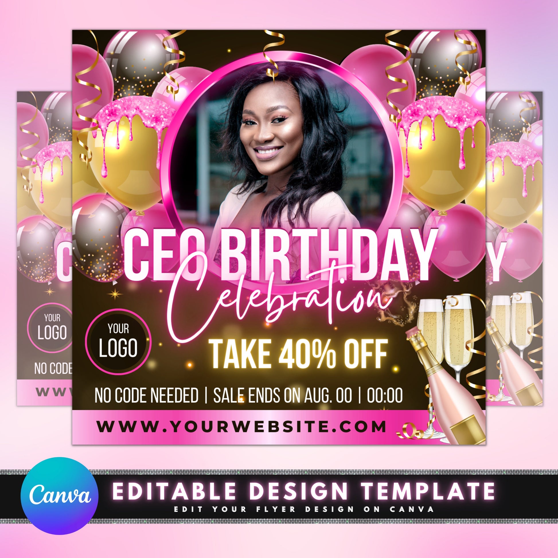 CEO birthday flyer CEO birthday invitation CEO birthday party