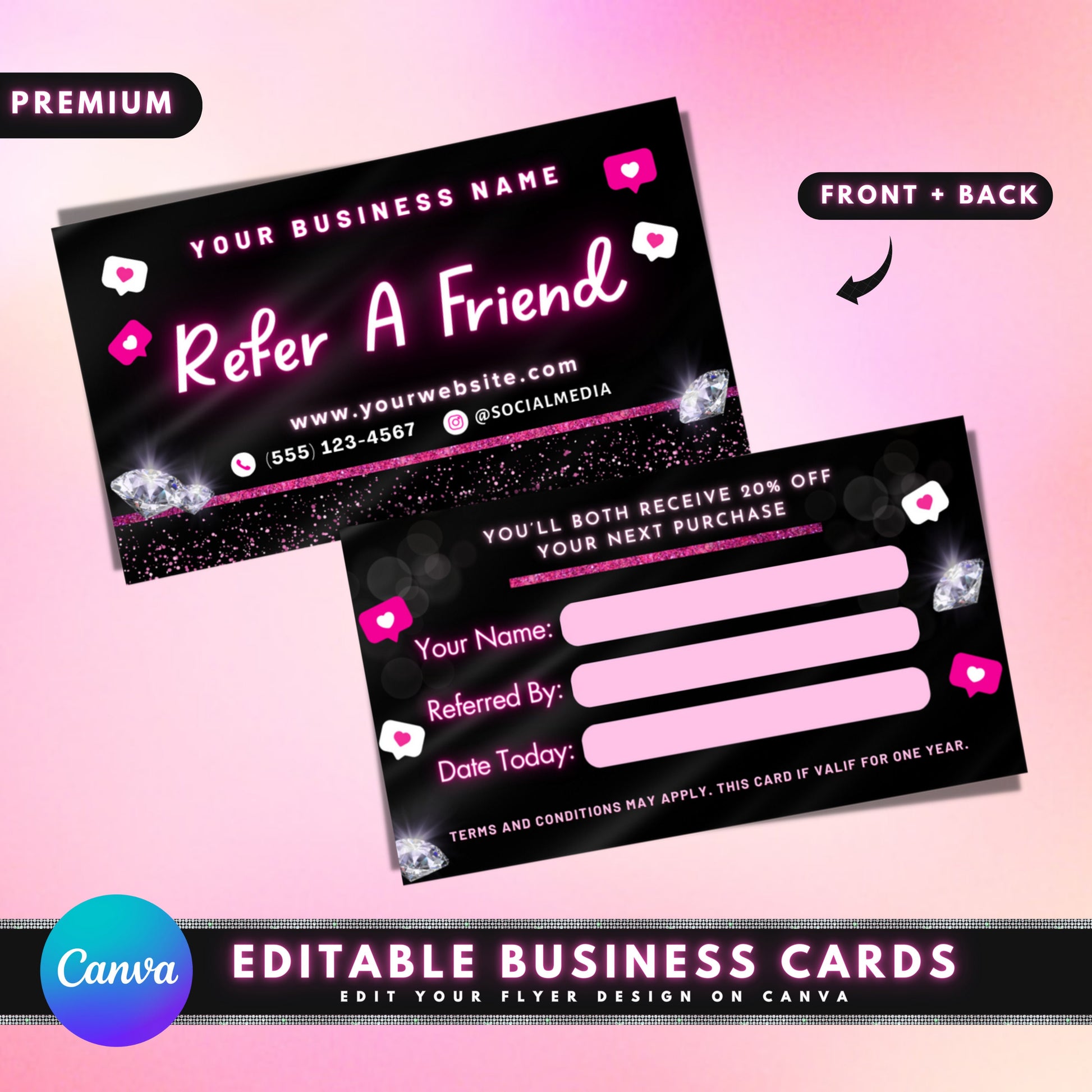 Referral program Referral bonus Refer A Friend Discount Free Gift Reward Tell a friend Share the love Refer and earn