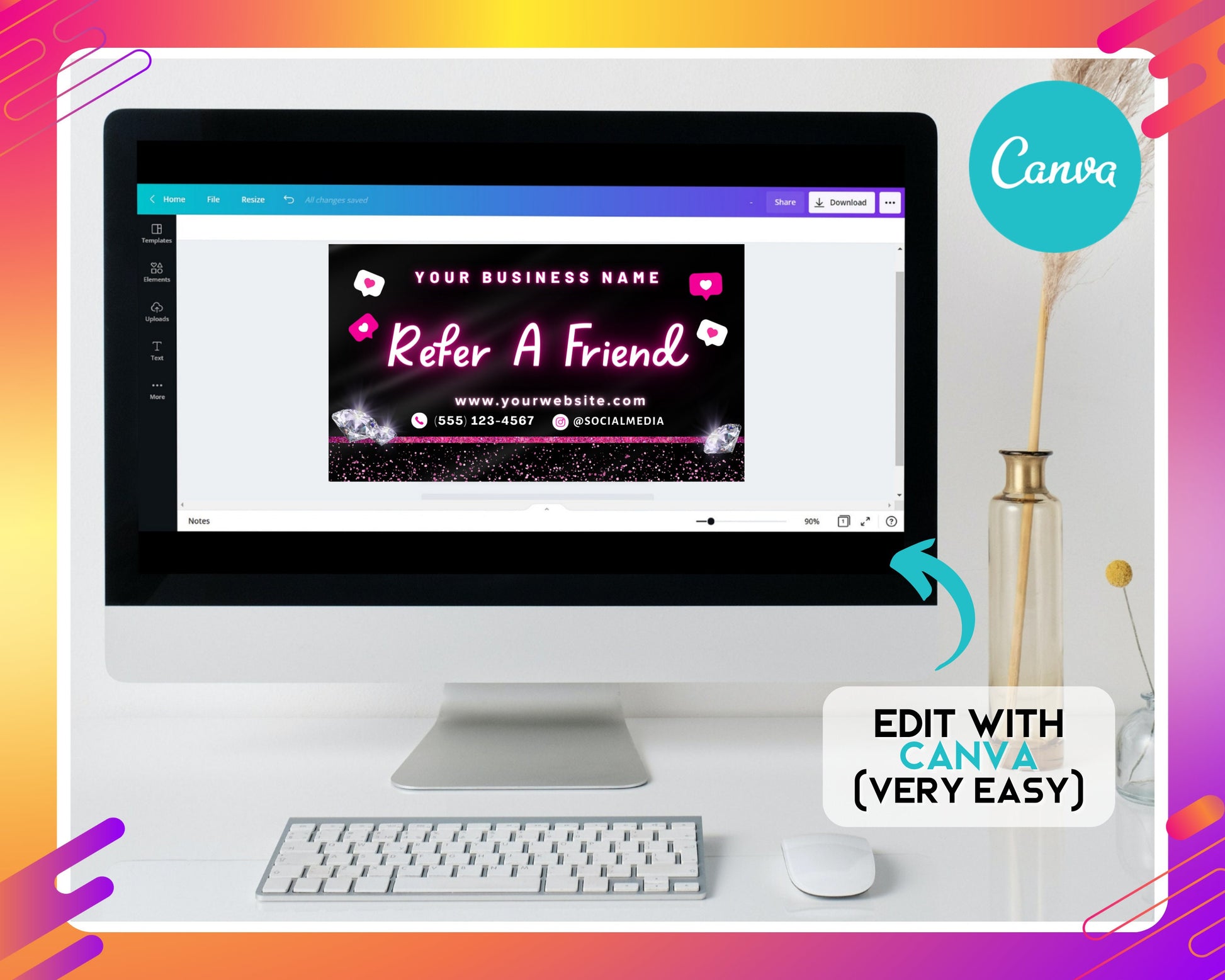 Referral program Referral bonus Refer A Friend Discount Free Gift Reward Tell a friend Share the love Refer and earn