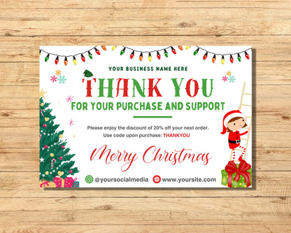 Christmas Thank you Appreciate Gratitude Holidays Season&#39;s Greetings Merry Christmas Happy Holidays Festive Joyous Celebrate