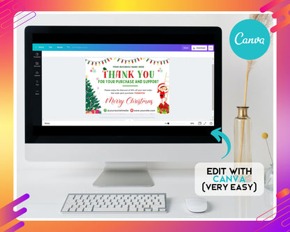 Christmas Thank you Appreciate Gratitude Holidays Season&#39;s Greetings Merry Christmas Happy Holidays Festive Joyous Celebrate