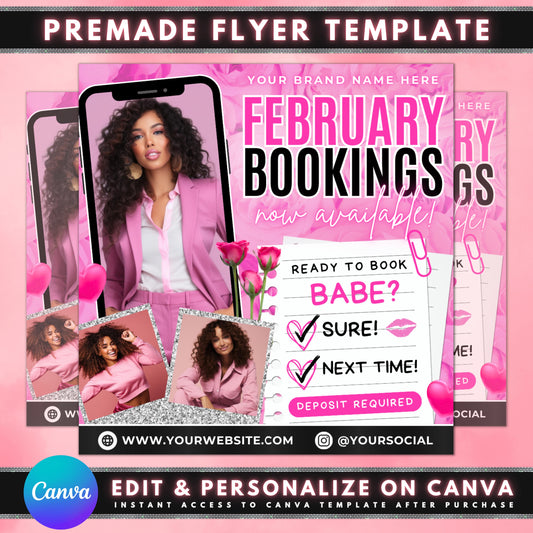 February bookings Book now Limited availability Don&#39;t miss out Special offers Early bird discounts Valentine&#39;s Day specials February specials Hair Nails Skin Makeup Massage Body treatments Hair removal Eyelash extensions Brow shaping