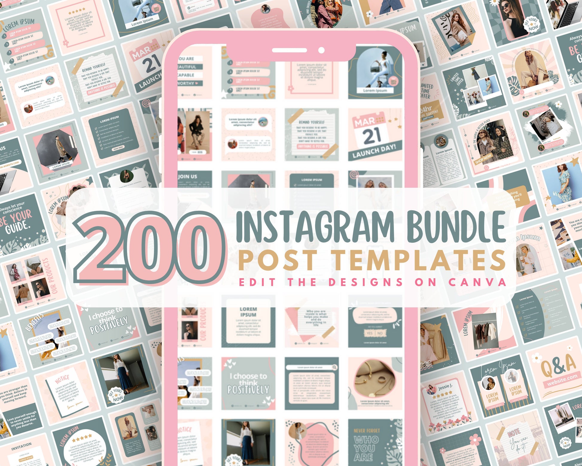 Instagram post template Instagram bundle Flyer template Social media template Graphic design Marketing Branding Promotion Sales Engagement