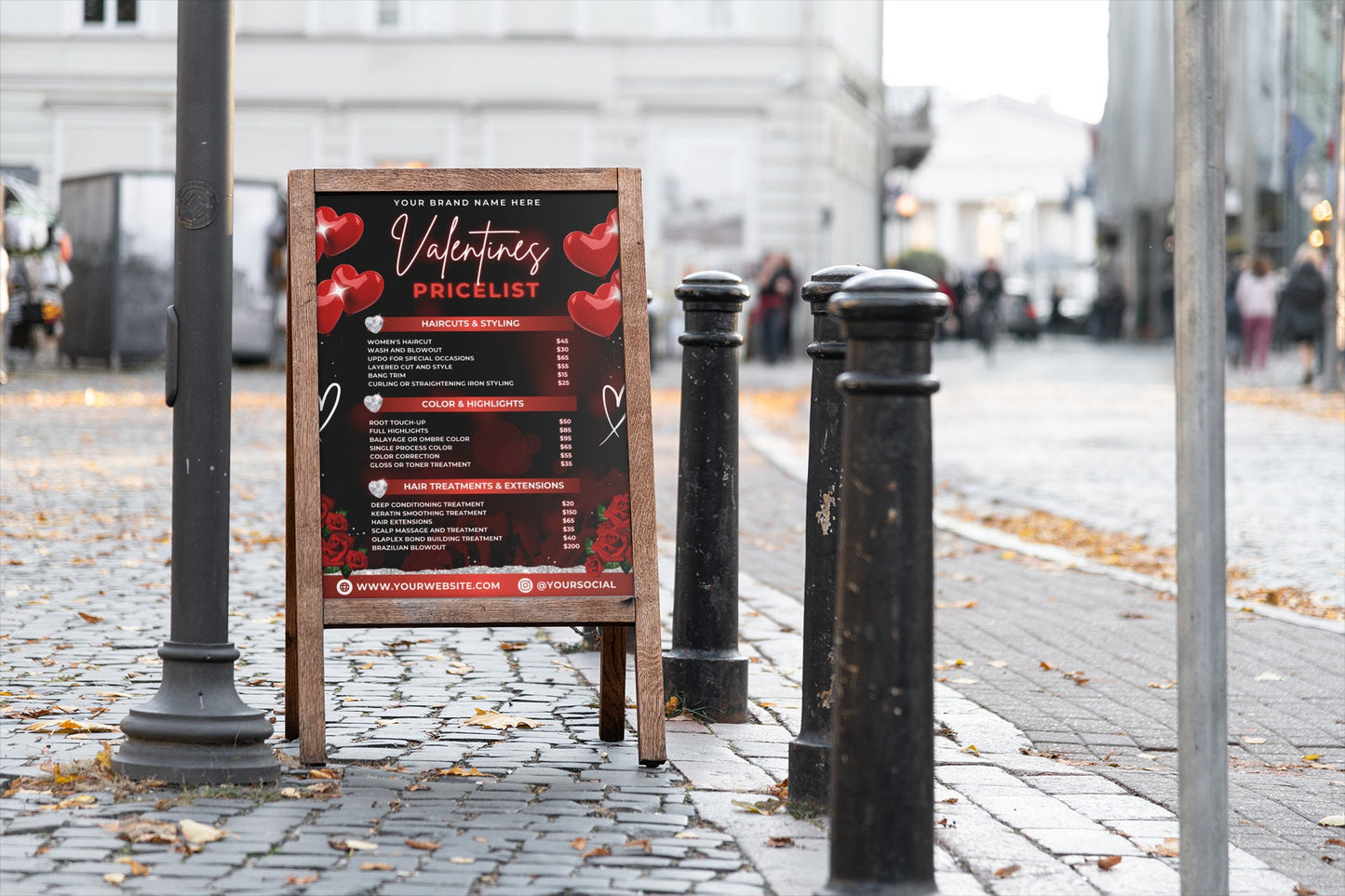 pricelist price guide price sheet valentines haircuts hair coloring hair styling hair extensions nails skincare makeup massage body treatments teeth whitening eyelash extensions brow shaping love is in the air! valentine&#39;s day offers!