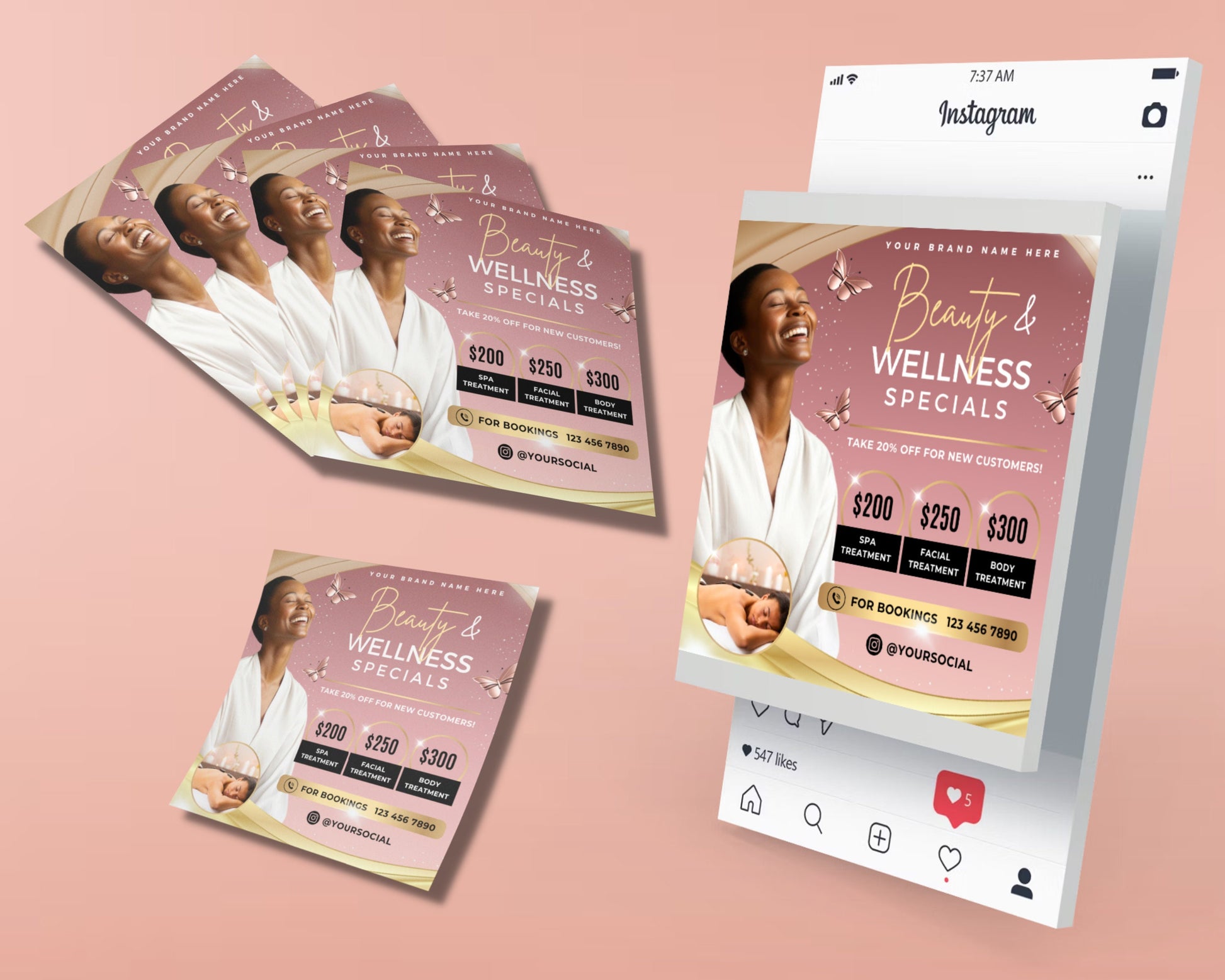 Spa Flyer Beauty Spa Flyer Wellness Spa Flyer Relaxation Rejuvenation Tranquility Stress Relief Massage Facials Body Treatments Hair Removal Manicures & Pedicures Skincare Products Special Offers Gift Certificates Packages New Clients Welcome