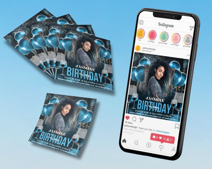 Birthday Bash Lets Celebrate Youre Invited to a Birthday Party Get Ready to Party Colorful Fun Themed Confetti Balloons Cake Date Time Location RSVP Information Dress Code Girls Night Out Dance Party Fun & Games Food & Drinks