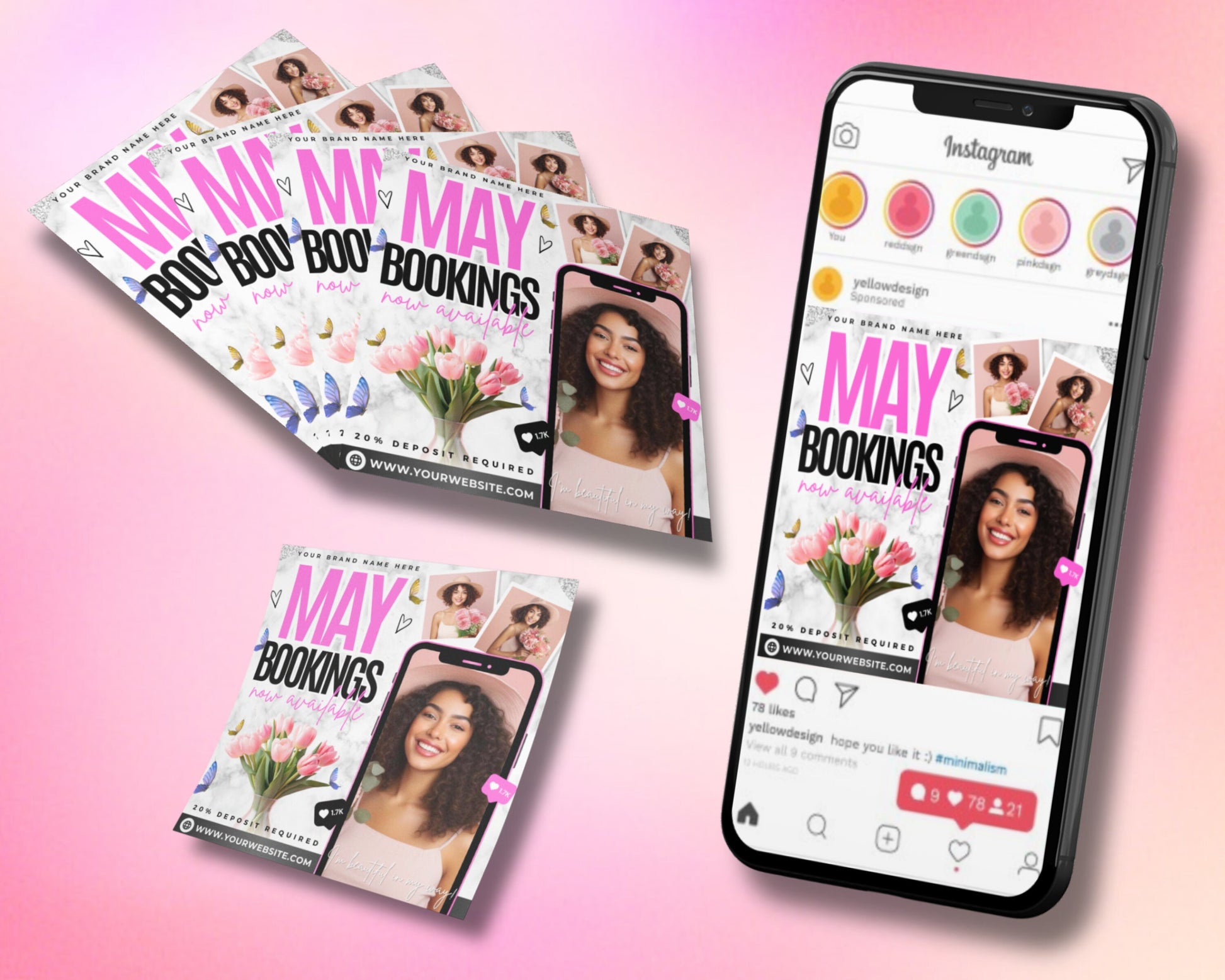 May Bookings Beauty Appointments Schedule Your Look Look Your Best in May Hair Appointments Makeup Appointments Facials Nails Waxing Lashes Skincare Limited Availability Book Now! Don&#39;t Miss Out Special Offers Calendar Layout
