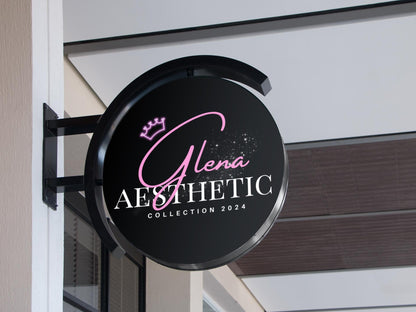 Aesthetics Aesthetician Beauty Skincare Spa Wellness Medical Professional Elegant Modern Hair Makeup Skincare Nails Spa Cosmetics Flowers Butterfly Diamond Boutique Professional Company logo Logo design Professional logo Startup logo