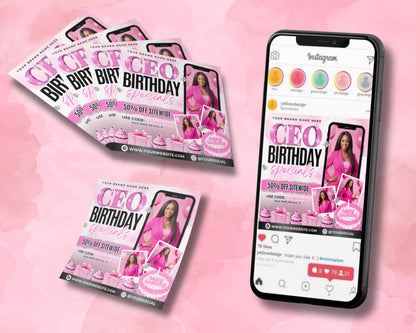 CEO birthday sale special offers discounts promotions limited time offer big savings exclusive deals shop now call to action flyer template birthday bash sale celebrate with us anniversary sale grand sale blowout sale storewide sale bonus offers