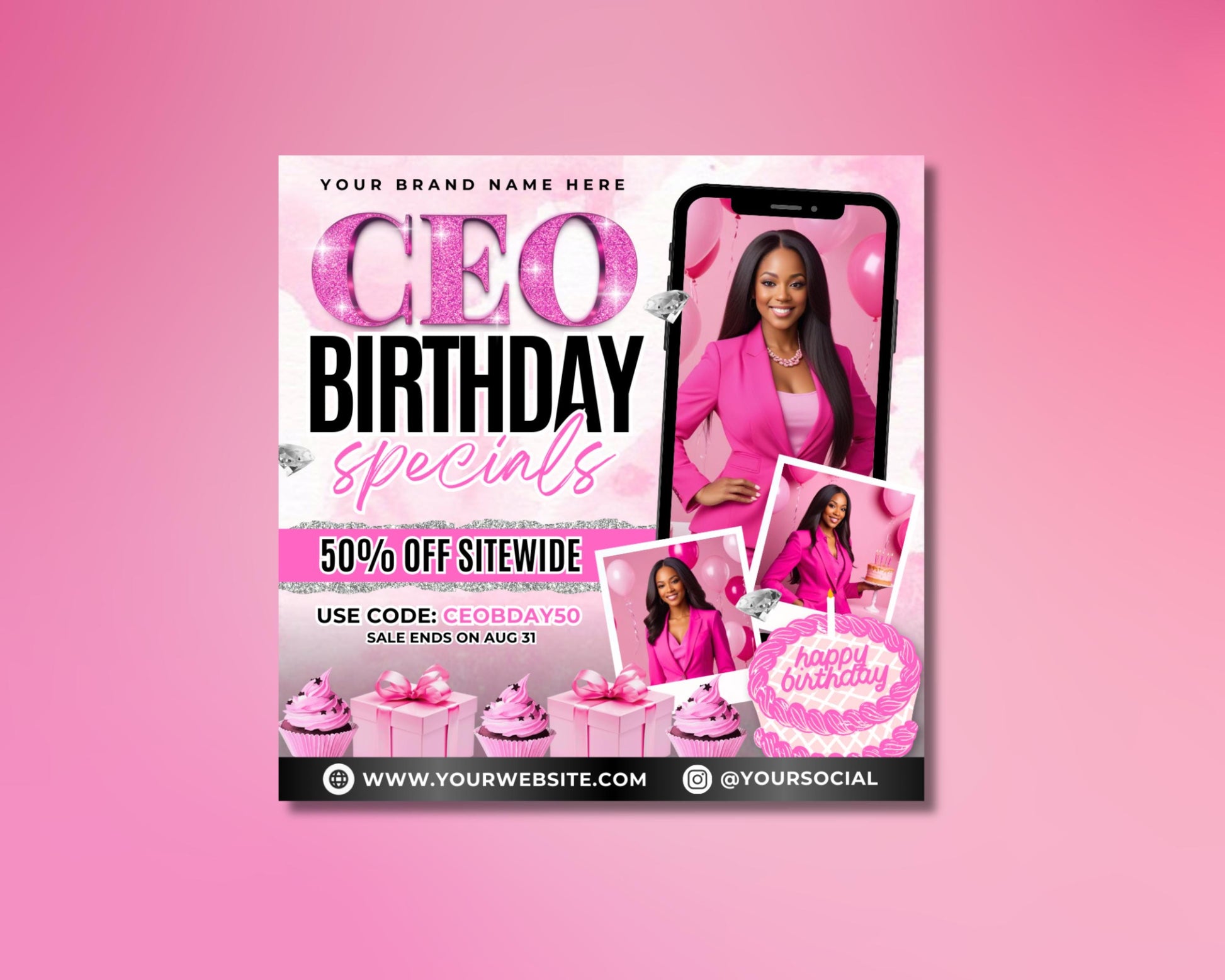 CEO birthday sale special offers discounts promotions limited time offer big savings exclusive deals shop now call to action flyer template birthday bash sale celebrate with us anniversary sale grand sale blowout sale storewide sale bonus offers