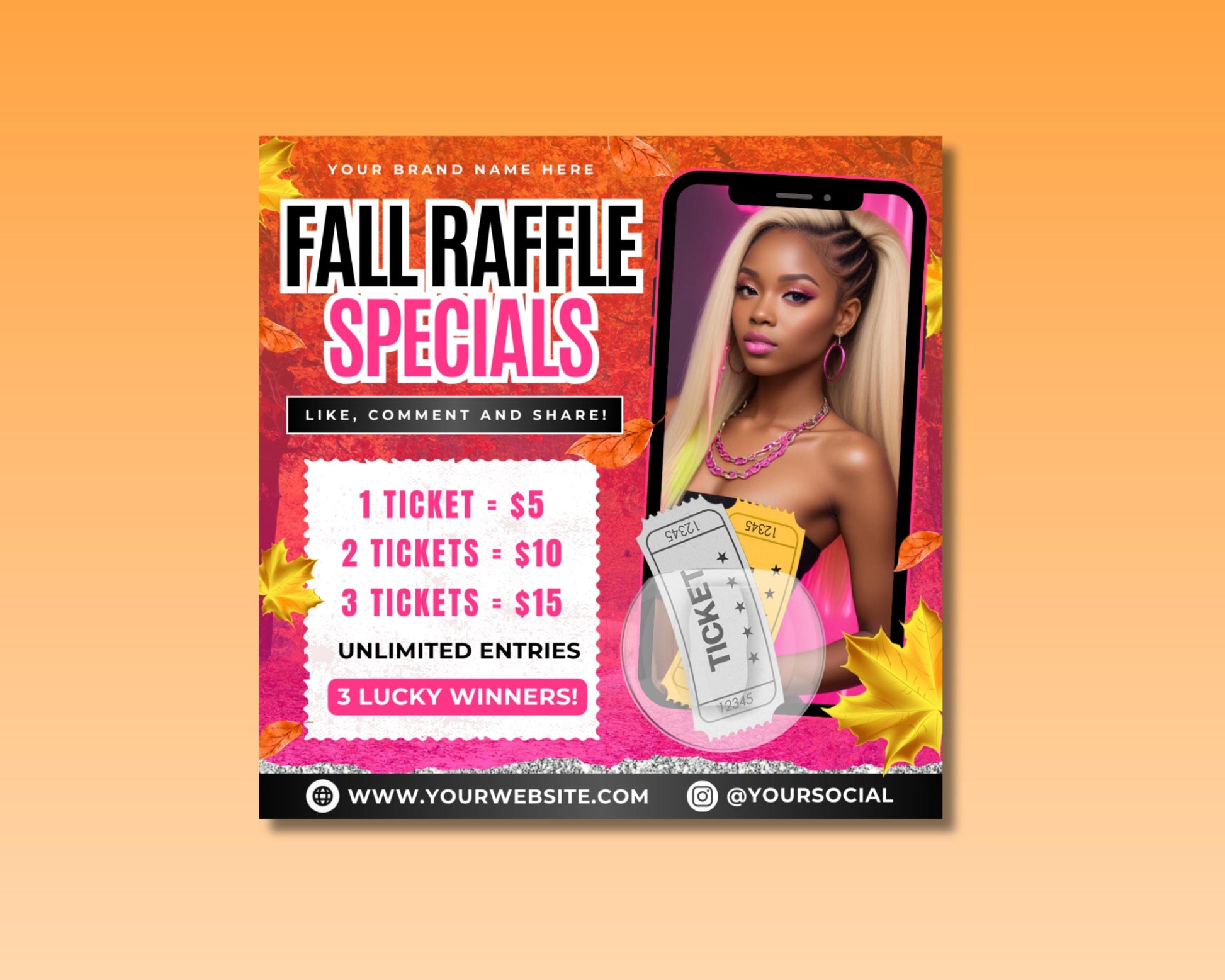 Fall Autumn Raffle Giveaway Contest Special Offer Promotion Grand Prize Prizes Enter Now Join the Raffle Don&#39;t Miss Out Limited Time Only Win Big Leaves Pumpkin Thanksgiving