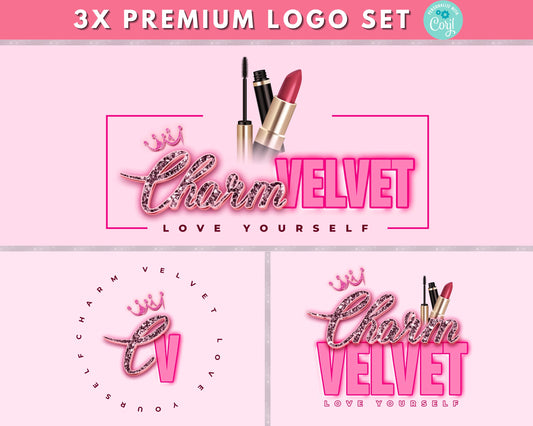 Beauty
Feminine
Chic
Glow
Wellness
Skincare
Cosmetics
Sophisticated
Pink aesthetic
Crown logo
Glamorous glitter
Feminine typography
Bold and elegant text
Love yourself slogan
Beauty brand design
Glossy accents
Premium logo set
Modern girly branding