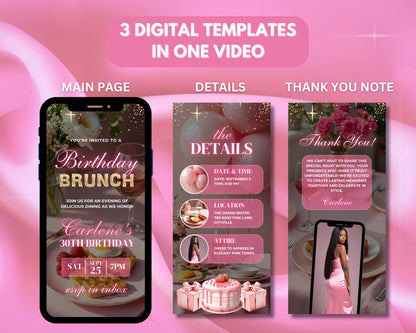 Birthday
Brunch
Party
Invitation
Invite
Animated
Video
E-invite
Digital
Celebration
Event
RSVP
Brunch foods
Mimosas
Pancakes
Waffles
Eggs
Bacon
Fruit
Coffee
Tea
Birthday cake
Balloons
Streamers
Decorations
Gifts
Friends
Family
Fun times