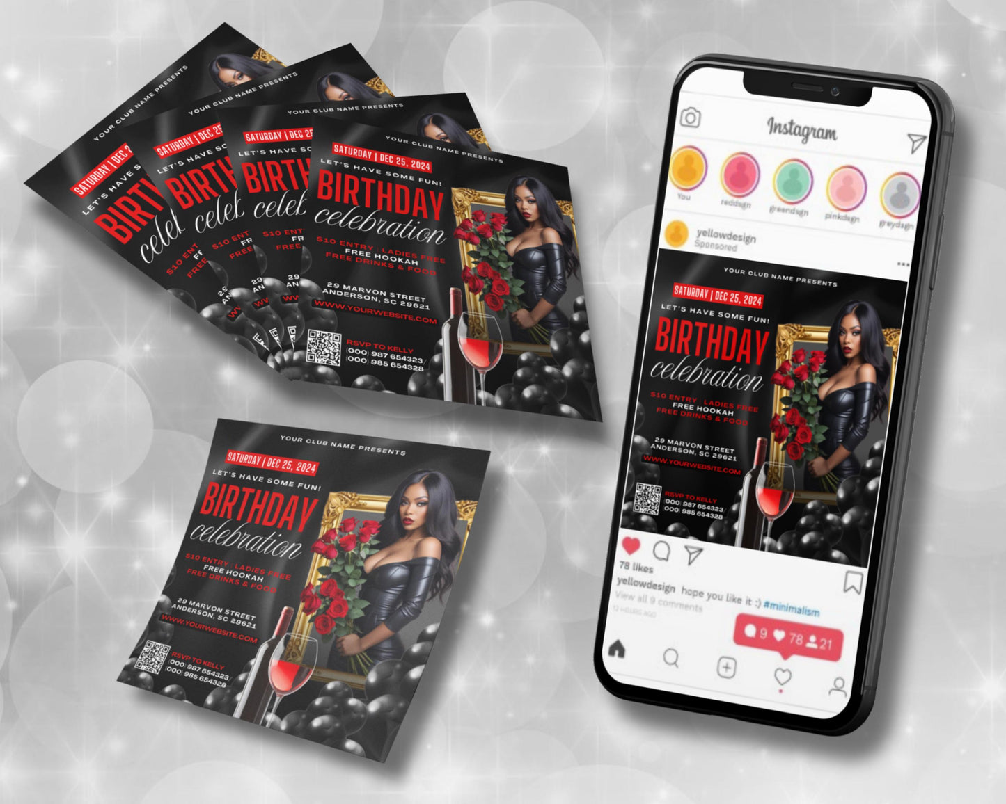 midnight celebration
chic & sophisticated
a night to remember
glamorous vibes
red and black everything
birthday bash
party in style
drinks & dancing
music & fun
celebrate in elegance
dress to impress
glam up
shine bright
luxe & lavish
