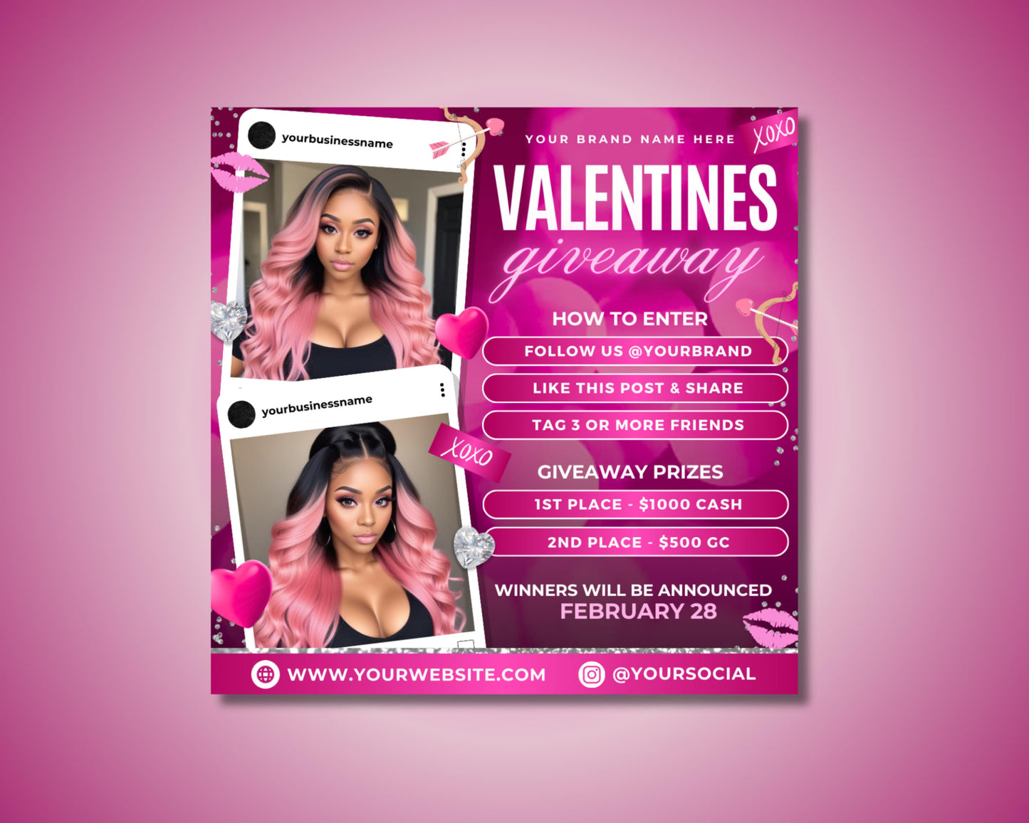 valentines day
love
appointments
calendar
february
special offers
reservations
bookings
limited time
exclusive
experience
book now
reserve your spot
dont miss out
limited availability
call to action
contact us
hair deals
sale flyer
visit our website