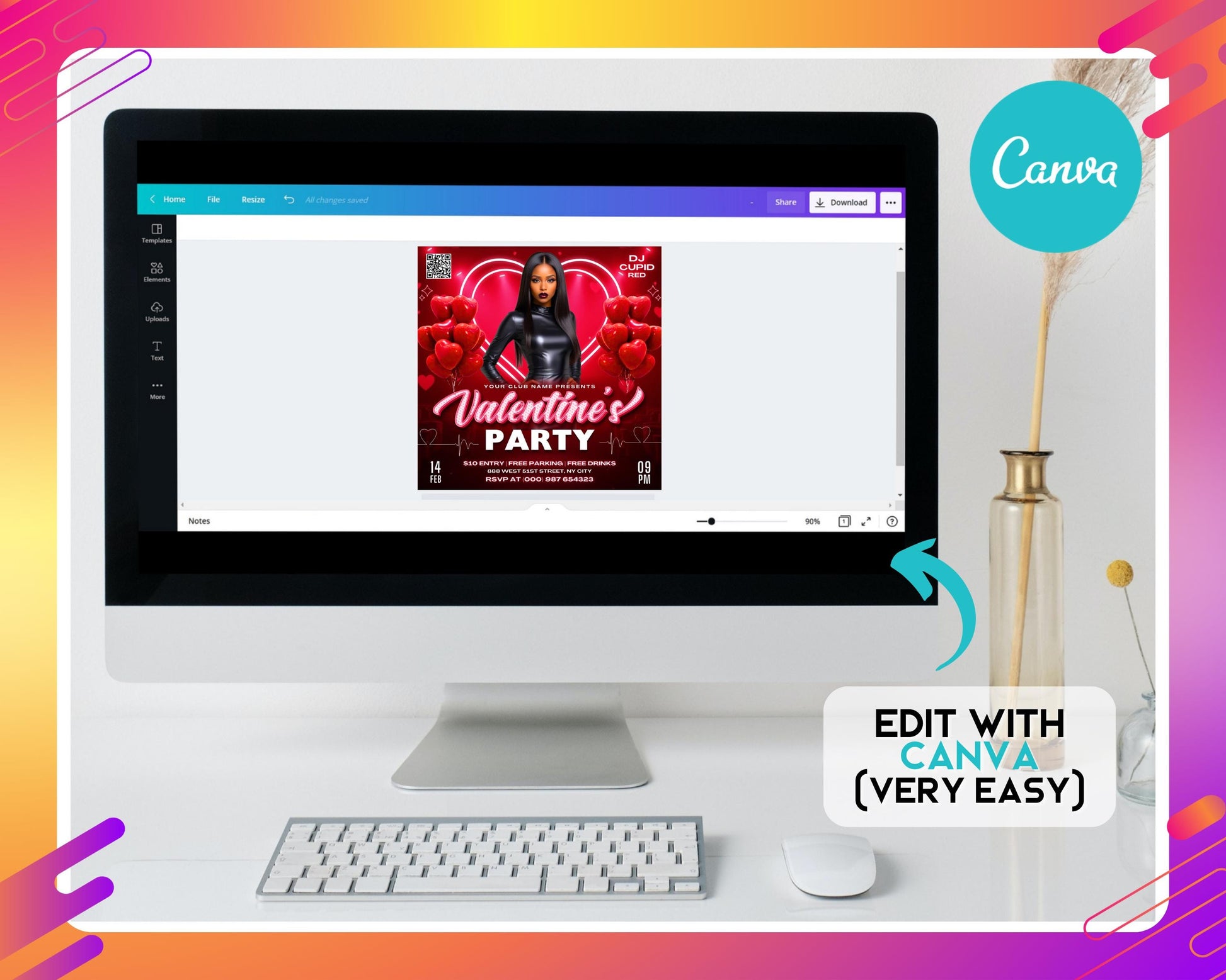 Valentines Day Party
Love
Romance
Party
Celebration
Event
Invitation
Flyer
Template
Design
Graphics
Digital
Print
Social Media
Marketing
Couples
Singles
Friends
Adults
Students
Young Professionals
Hearts & Flowers
Romantic Evening