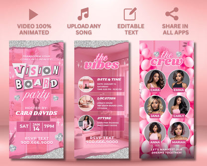Invitation
Video invitation
Animated invitation
E-invite
Digital invite
Party
Event
Workshop
Gathering
Goals
Dreams
Manifestation
Inspiration
Vision board party
Vision board workshop
Goal setting
Dream big
Positive affirmations
Law of attraction