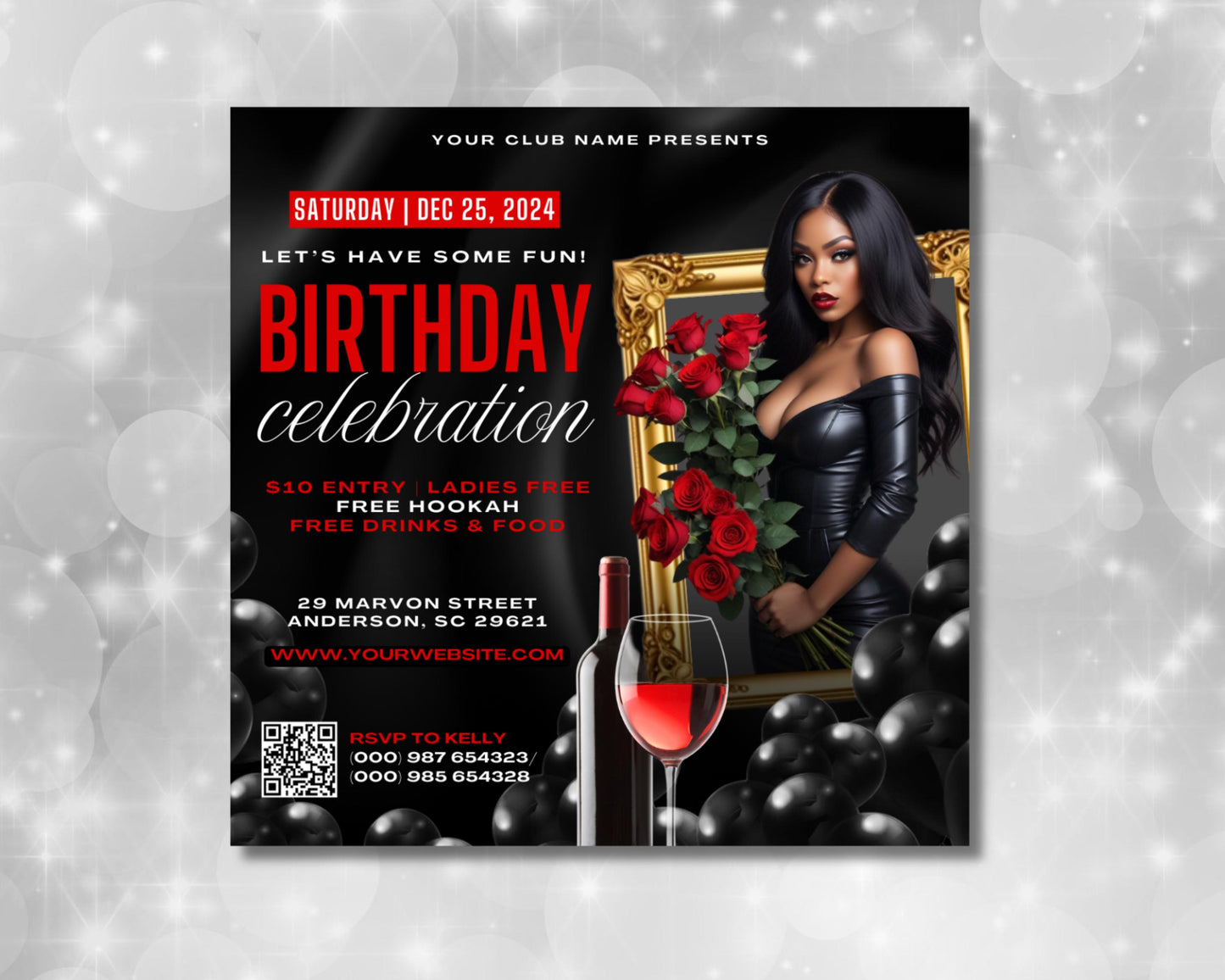 midnight celebration
chic & sophisticated
a night to remember
glamorous vibes
red and black everything
birthday bash
party in style
drinks & dancing
music & fun
celebrate in elegance
dress to impress
glam up
shine bright
luxe & lavish
