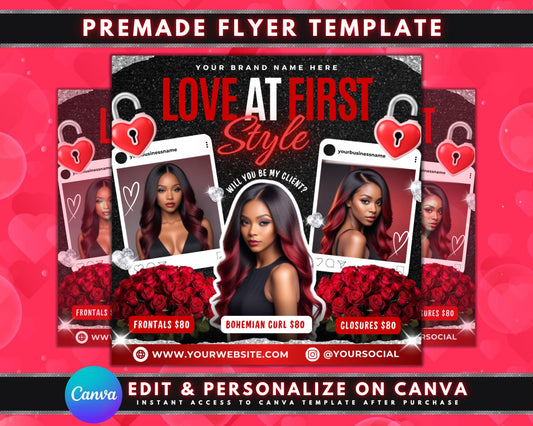 Valentines Day
Booking Flyer
Reservation Flyer
Love
Wig Flyer
Romance
Couples
Date Night
Special Offers
Discounts
Packages
Book Now
Reserve Your Spot
Limited Availability
Don&#39;t Miss Out
Call Today
Visit Our Website