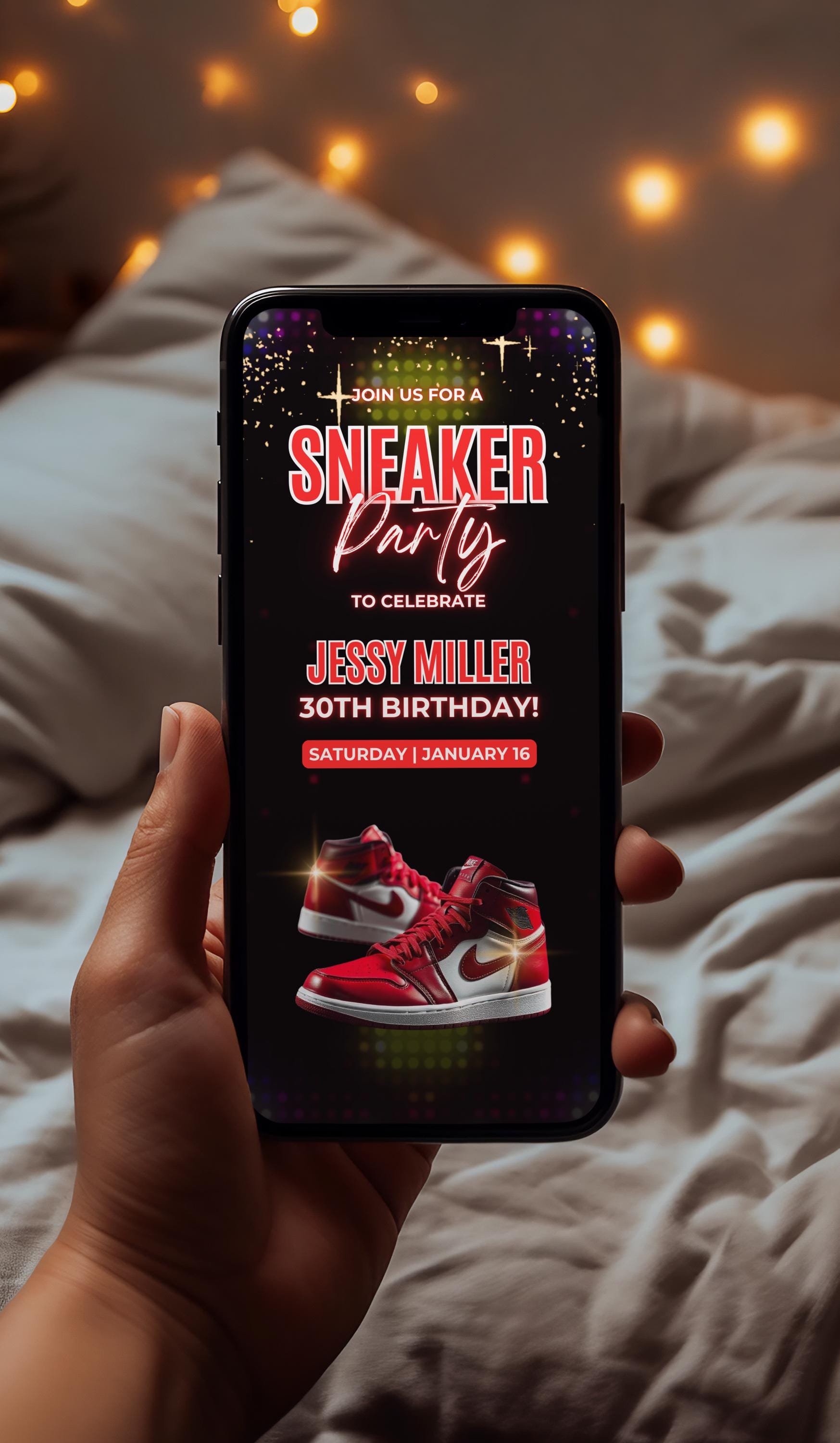 Sneaker Party
Sneaker Bash
Sneaker Soiree
Kick It Up
Sole Mates
Sneakerheads Unite
Lace Up the Fun
Step Into My Party
Sneaker Style
Sneaker Fever
Birthday celebration
Birthday Party
Animated Invitation
Kicks Party