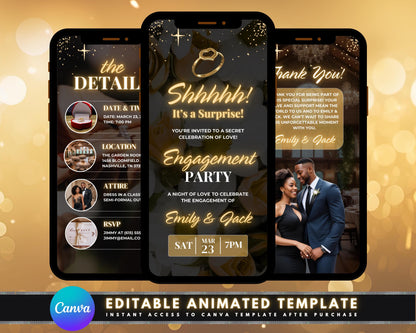 Engagement
Party
Invitation
Celebration
Love
Couple
Wedding
Romance
Fiancé
Fiancée
Date
Time
Location
RSVP
Join Us
Celebrate With Us
Motion Graphics
Animation
Animated Invitation
Video Invitation
E-InviteSparkling
Enchanting
Whimsical
Magical
Dreamy