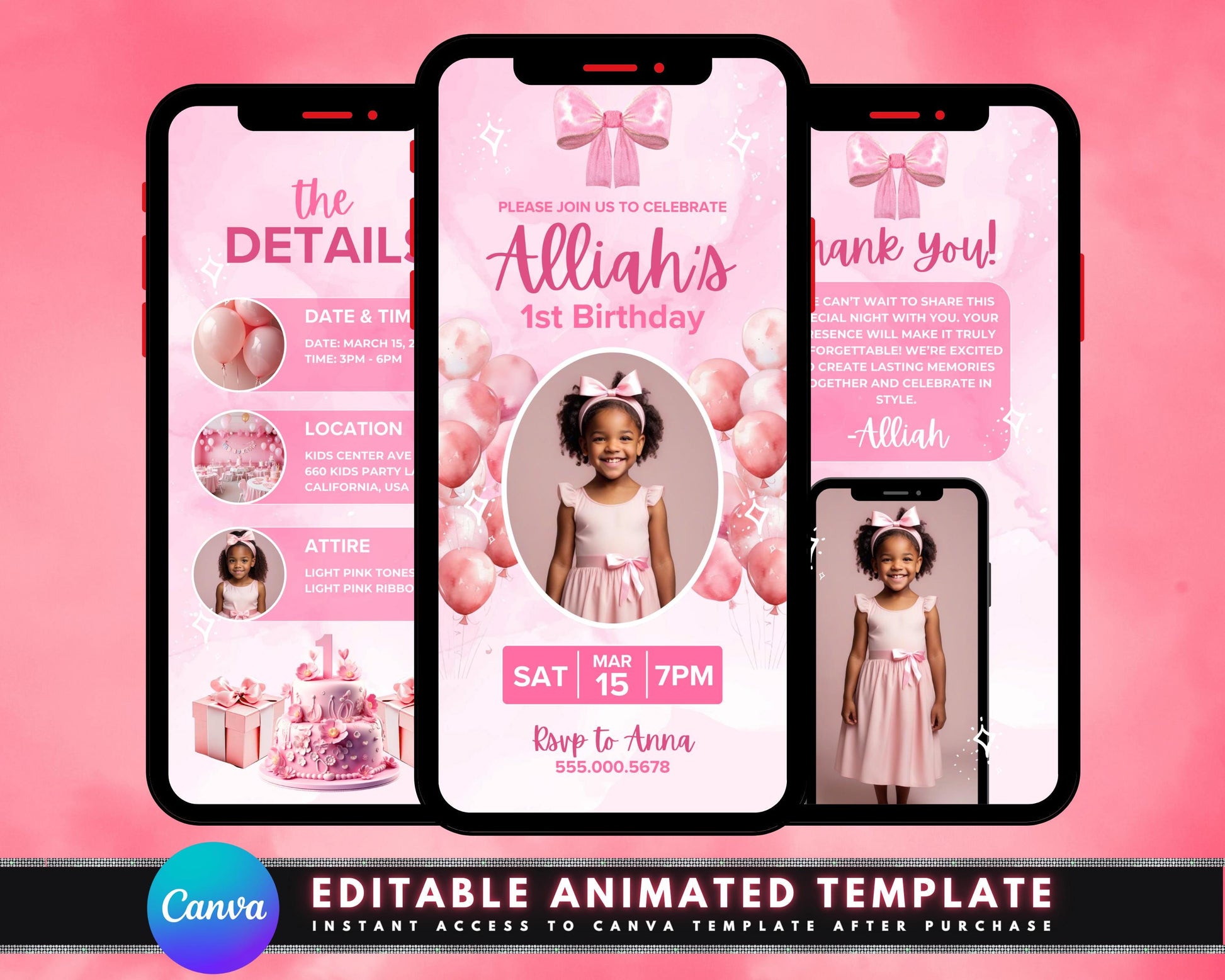 Baby Girl 1st Birthday Video Invites
Animated Birthday Invites
1st Birthday Video Templates
Baby Girl Party Video
Animated Invites
Easy to Customize
Professional Look
Babys 1st Birthday Video
Digital Birthday Invitation
Animated Party Invitation