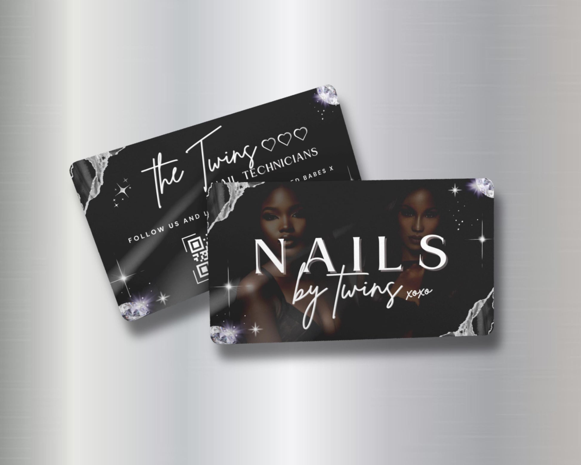 Business Cards
Nail Technician
Manicurist
Pedicurist
Nail Artist
Nail Salon
Appointments Available
Gel Nails
Acrylic Nails
Nail Extensions
Nail Art
Manicures
Pedicures
Gel Polish
Acrylic Polish
Nail Repair
Nail Strengthening
Paraffin Treatments
