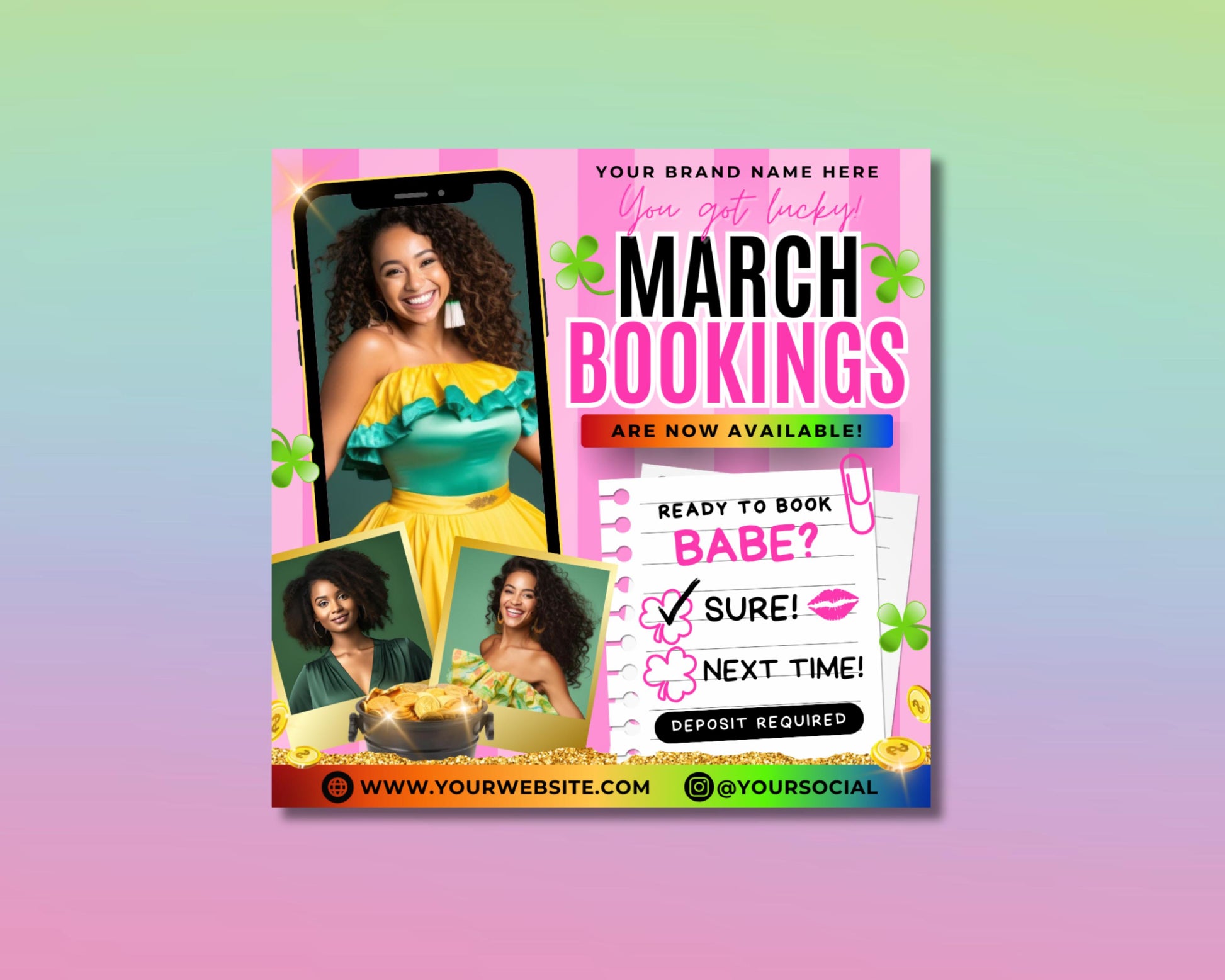 March Bookings
March Specials
March Events
Spring Bookings
Spring Specials
Spring Events
March Madness
March Celebrations
Hello March
March Bookings Open
Book Now for March
Flyer Template
March Flyer
Spring Flyer
Booking Flyer
Promotional Flyer