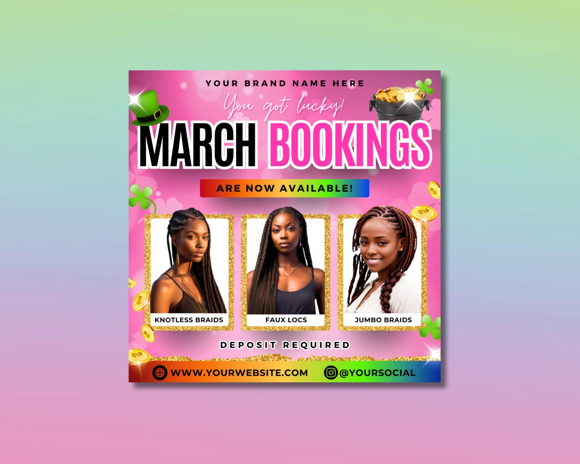 March Bookings
March Specials
March Events
Spring Bookings
Spring Specials
Spring Events
March Madness
March Celebrations
Hello March
March Bookings Open
Book Now for March
Flyer Template
March Flyer
Spring Flyer
Booking Flyer
Promotional Flyer