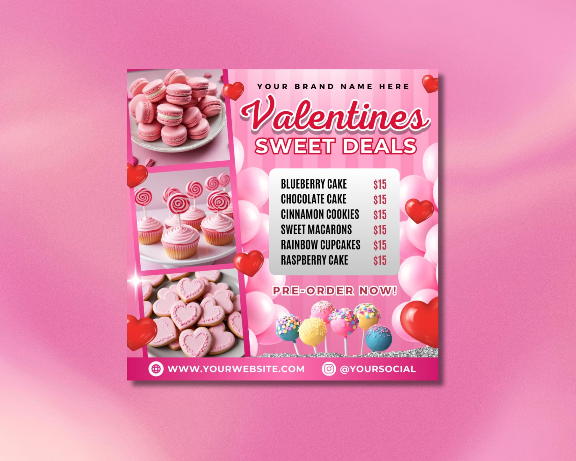 Valentines Day
Sweet Treats
Gift Sets
Chocolate
Candy
Cookies
Desserts
Love
Romance
Gifts
Special Occasion
Treats for Lovers
Gourmet
Indulgence
Cookie Bouquet
Candy Hearts
Macarons
Cupcakes
Brownies
Cake Pops
Sweet Treats
Packaging