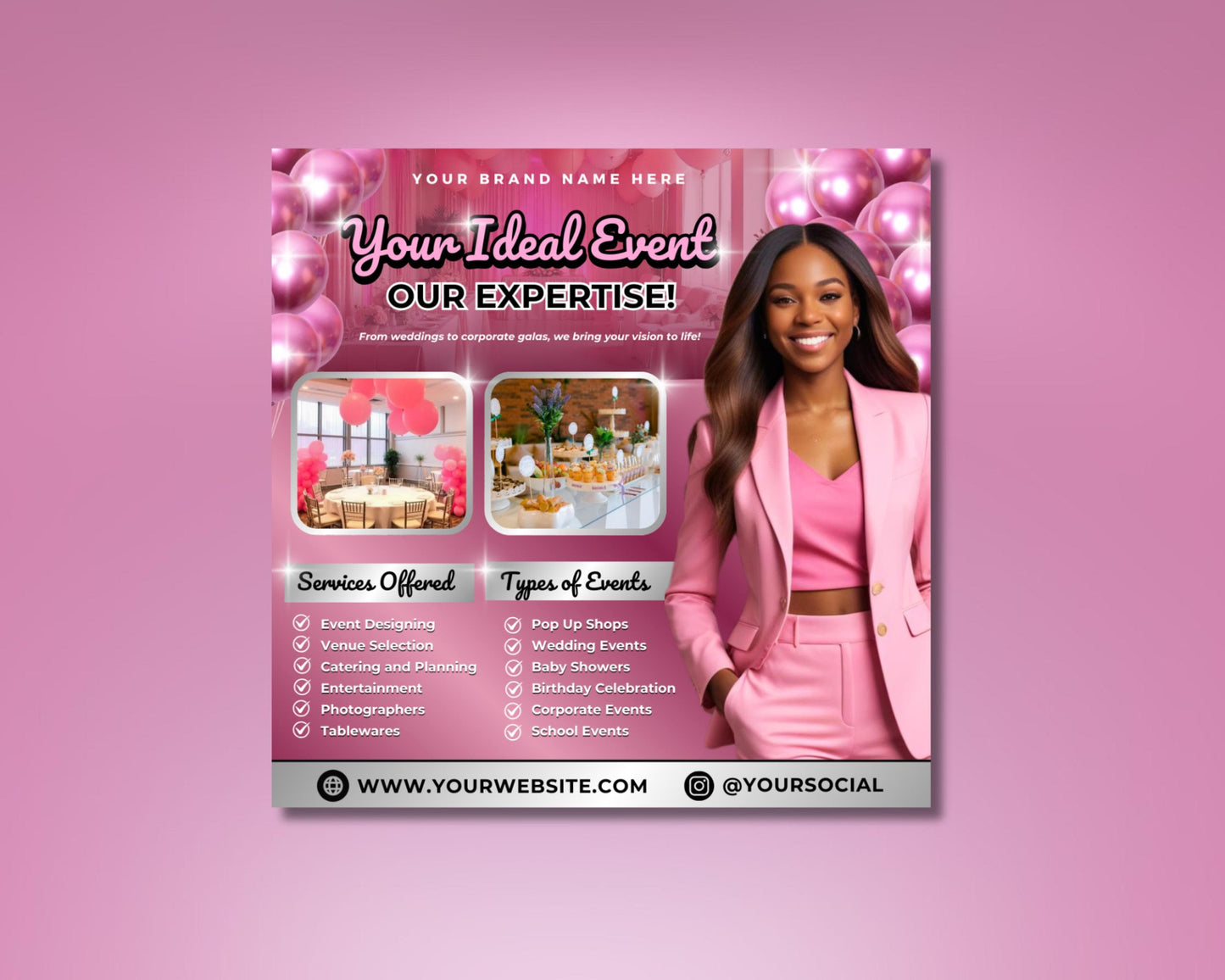 full-service event planning
wedding planning
corporate event planning
party planning
birthday party planning
event design & decor
venue sourcing & booking
vendor management
budgeting & cost control
guest list management
event designing
catering