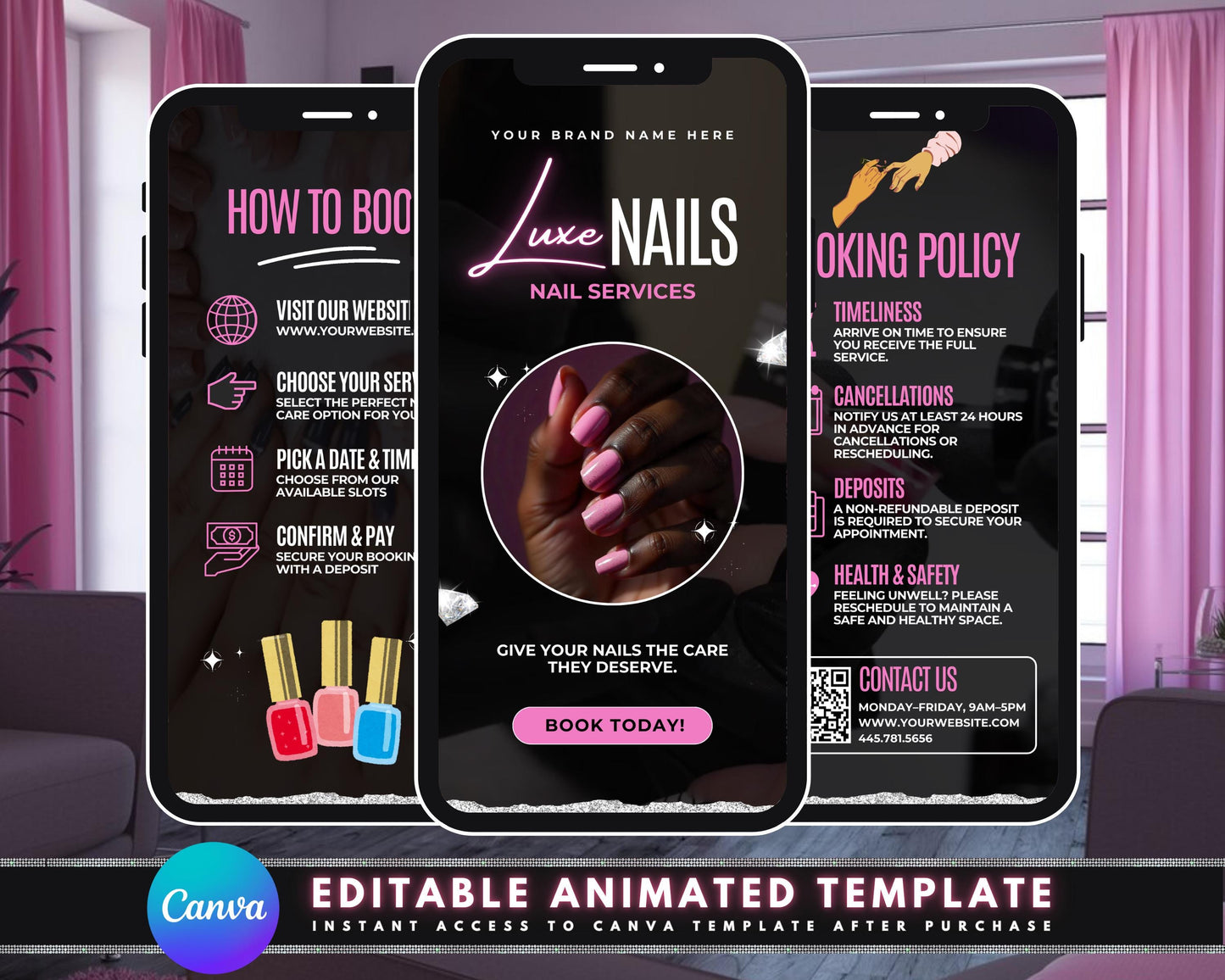 nail salon
nail art
manicure
pedicure
nail services
beauty salon
spa day
pamper
self-care
relaxation
appointment booking
online booking
schedule now
book now
reserve your spot
beauty
nails
nail design
gel acrylic nails
marketing promotional video