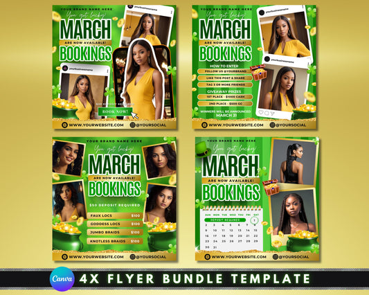 March Bookings
March Specials
March Events
Spring Bookings
Spring Specials
Spring Events
March Madness
March Celebrations
Hello March
March Bookings Open
Book Now for March
Flyer Template
March Flyer
Spring Flyer
Booking Flyer
Promotional Flyer