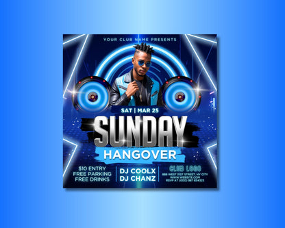 Sunday Hangover
Party
Club Event
Nightlife
Weekend
After Party
Late Night
Drinks
Music
DJ
Entertainment
Social Gathering
Celebration
Relax
Unwind
Chill
Flyer Template
Event Flyer
Party Flyer
Club Flyer
Nightclub Flyer
Sunday Flyer
Hangover Flyer
Cocktails
Drinks
Party Lights
Dancing
Live Music
Dance Music
Performance